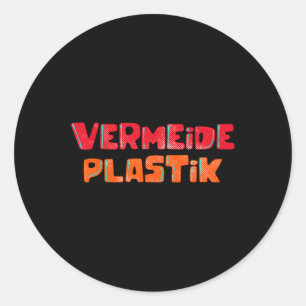 Adesivo Redondo Proteção ambiental do plástico