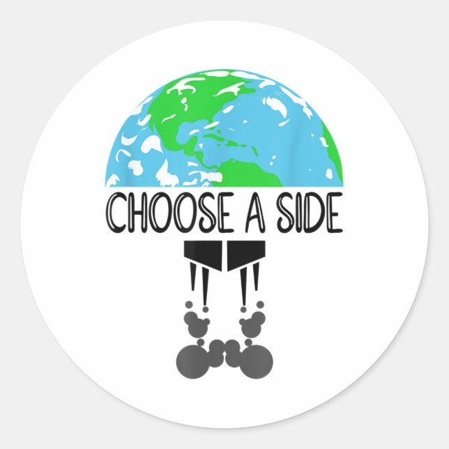 Adesivo Redondo Proteção da Natureza, Aquecimento de Ar Condiciona (Frente)