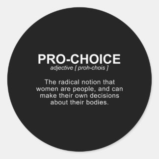 Adesivo Redondo Proteção de Definição Pró-Escolha Manter Aborto Le