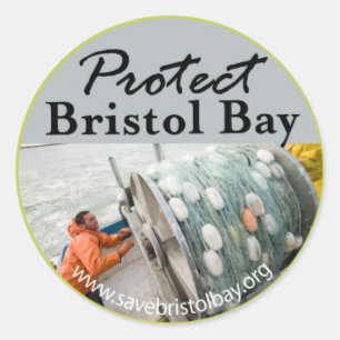 Adesivo Redondo Proteja a baía de Bristol