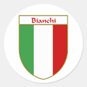 Adesivo Redondo Protetor italiano da bandeira de Bianchi