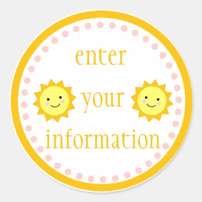 Adesivo Redondo Protetor solar Personalizado (Frente)