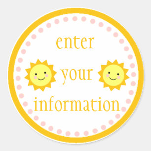 Adesivo Redondo Protetor solar Personalizado