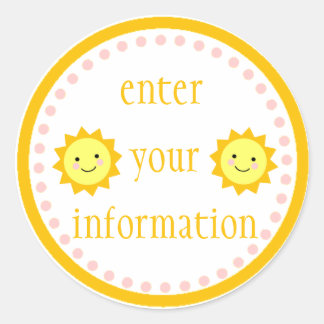 Adesivo Redondo Protetor solar Personalizado