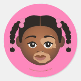 Adesivo Redondo #Proud2BNaturalMe Choose-My-Complexion