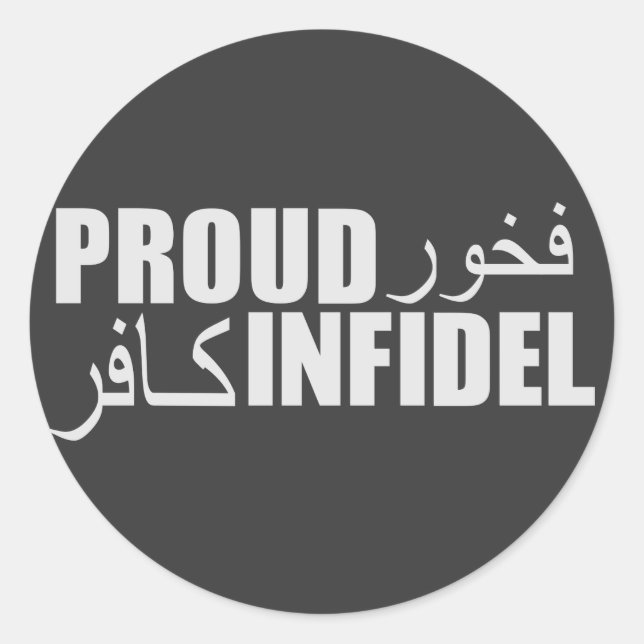 Adesivo Redondo Proud Infidel (Frente)
