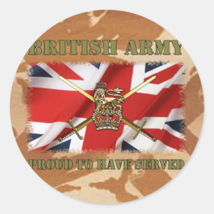 Adesivo Redondo Proud to UK have served ......