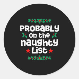 Adesivo Redondo Provavelmente Na Lista Travessa Design De Natal Di