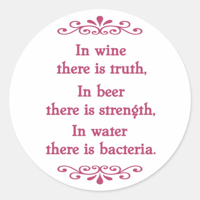 Adesivo Redondo Provérbio alemão - CF (Frente)