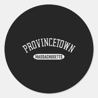 Adesivo Redondo Provincetown Style Provincetown Massachusetts