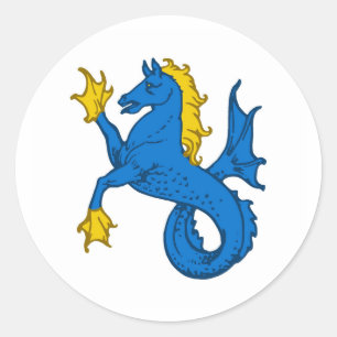 Adesivo Redondo Província da Coroa Crachá Populace de Ostgardr