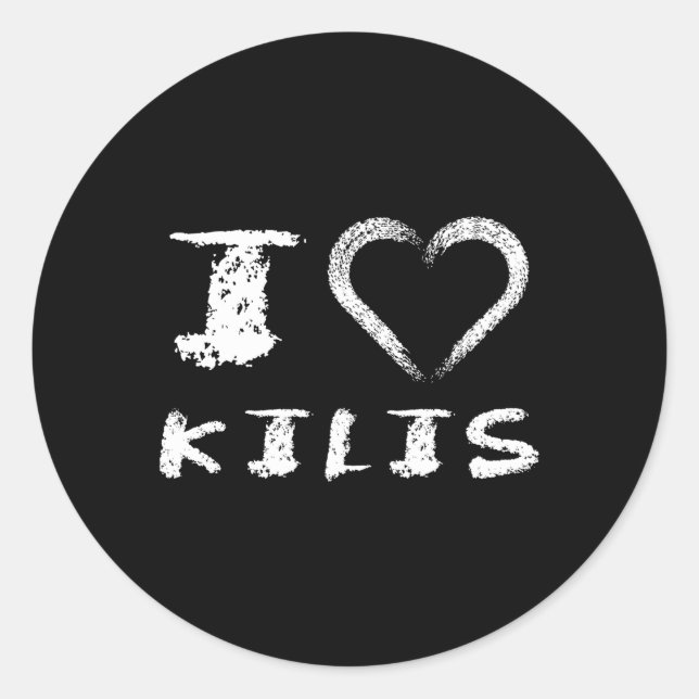 Adesivo Redondo Província Turca de Kilis Anatolia Merkez Ki (Frente)