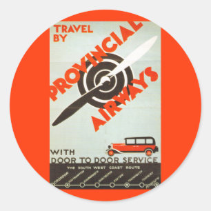 Adesivo Redondo Provincial Airways