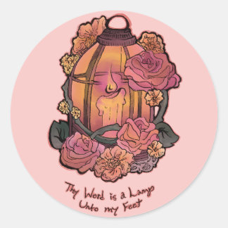 Adesivo Redondo Psalm 119:105