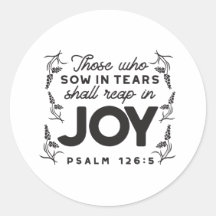 Psalm 126:5 Scripture Typography – Reap in Joy