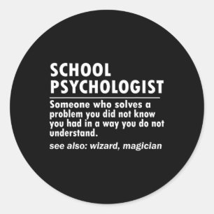 Adesivo Redondo Psicóloga Escolar Definição Ck Para Diversão Escol
