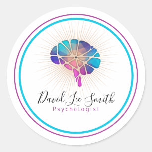 Adesivo Redondo Psicólogo / Neurologista