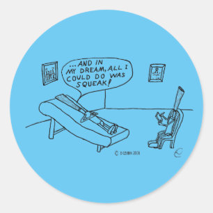 Adesivo Redondo Psicólogo Reed Clássico Redondo Branco