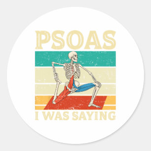 Adesivo Redondo Psoas Eu Estava Dizendo Fisioterapeuta Mage Therap
