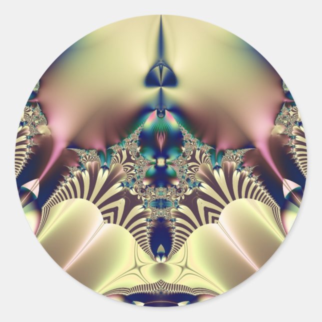 Adesivo Redondo Pstrypedelia (Frente)