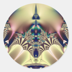 Adesivo Redondo Pstrypedelic
