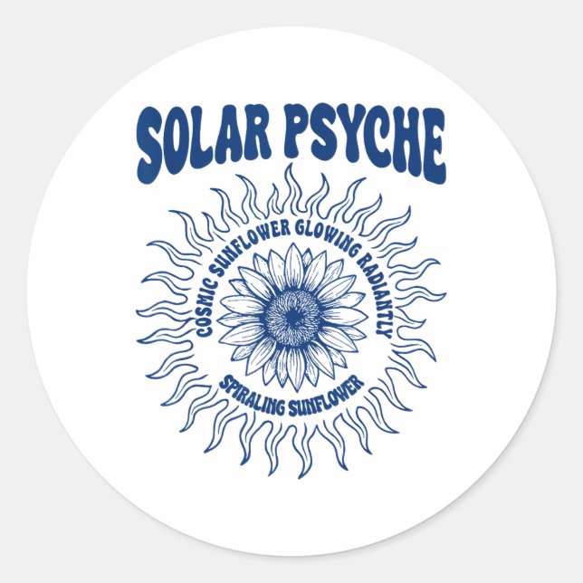 Adesivo Redondo Psyche solar (Frente)