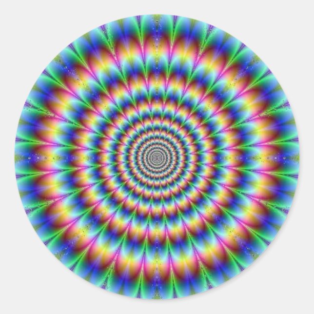 Adesivo Redondo Psychedelia (Frente)
