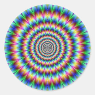 Adesivo Redondo Psychedelia