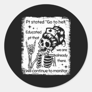 Adesivo Redondo Pt Declarou Ir Para O Inferno Educado Pt Que Nós S