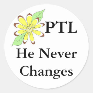 Adesivo Redondo PTL Ele NuncaMuda