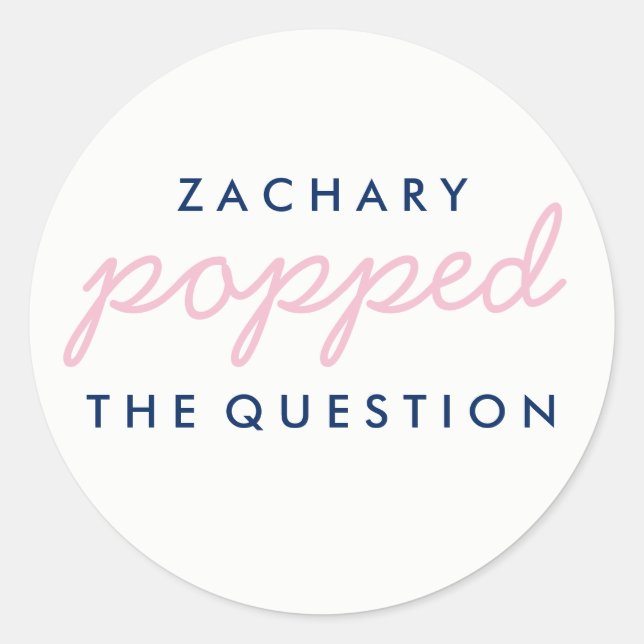 Adesivo Redondo Pu a pergunta Popcorn Welcome Bag Sticker (Frente)