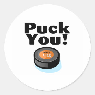 Adesivo Redondo Puck You (Hockey)