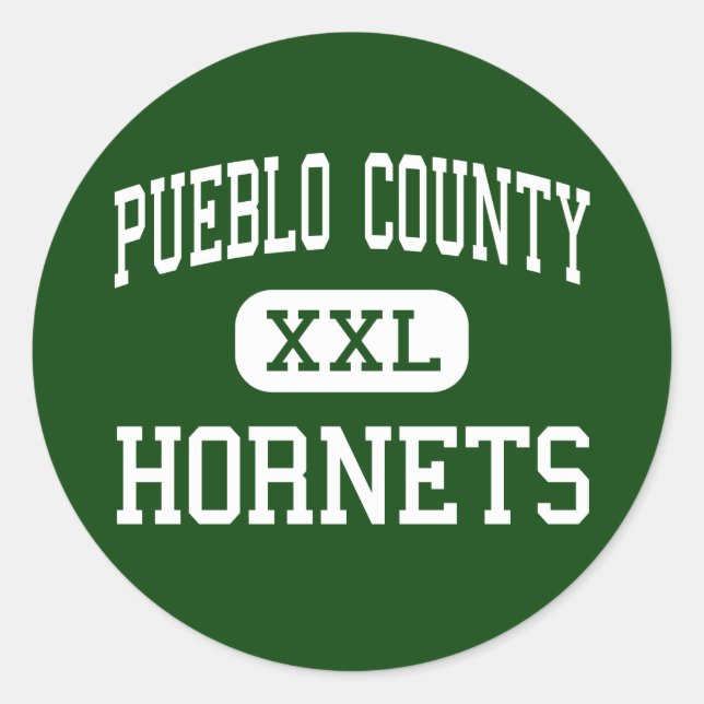 Adesivo Redondo Pueblo County - zangões - alto - povoado indígeno (Frente)