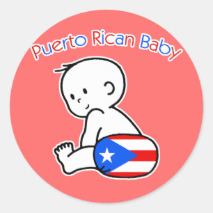 Adesivo Redondo Puerto Rican Baby