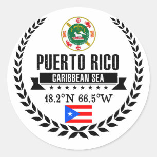 Adesivo Redondo Puerto Rico