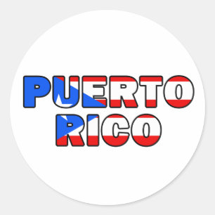 Adesivo Redondo Puerto Rico