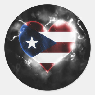 Adesivo Redondo Puerto Rico poderoso