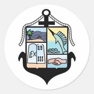 Adesivo Redondo Puerto Vallarta, México