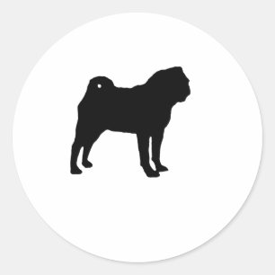Adesivo Redondo Pug