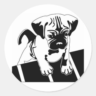 Adesivo Redondo Puggle Stickers