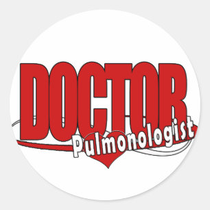 ADESIVO REDONDO PULMONOLOGISTA DO LOGOTIPO