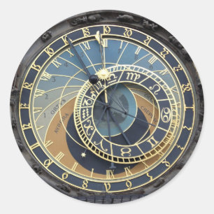 Adesivo Redondo Pulso de disparo ou Praga astronômica Orloj