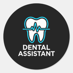 Adesivo Redondo Pulso Dentário Coração Dental Rda