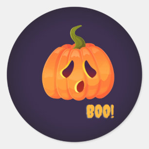 Adesivo Redondo Pumpkin Boo!