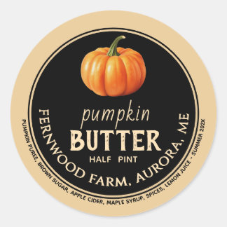 Adesivo Redondo Pumpkin Butch Pumpkin Spice Jam Fall