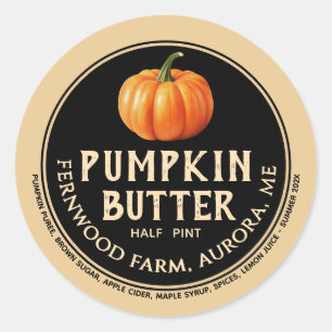 Adesivo Redondo Pumpkin Butch Pumpkin Spice Jam Fall