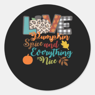 Adesivo Redondo Pumpkin De Amor Pela Paz - Especiarias De Amor E T