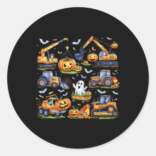 Adesivo Redondo Pumpkin De Caminhão-De-Cargueiro De Construção Hal