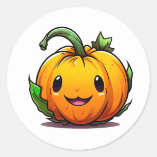 Adesivo Redondo Pumpkin de Halloween