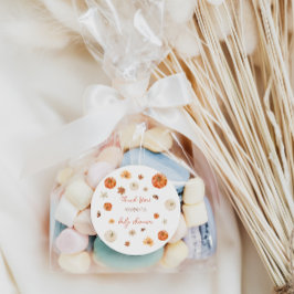 Adesivo Redondo Pumpkin Fall Autumn obrigado You